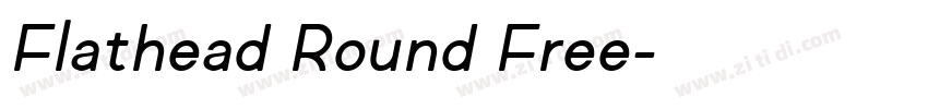 Flathead Round Free字体转换